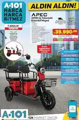 VOLTA APEC ÜÇ TEKERLEKLİ ELEKTRİKLİ MOPED VOLTA APEC ÜÇ TEKERLEKLİ ELEKTRİKLİ MOPED